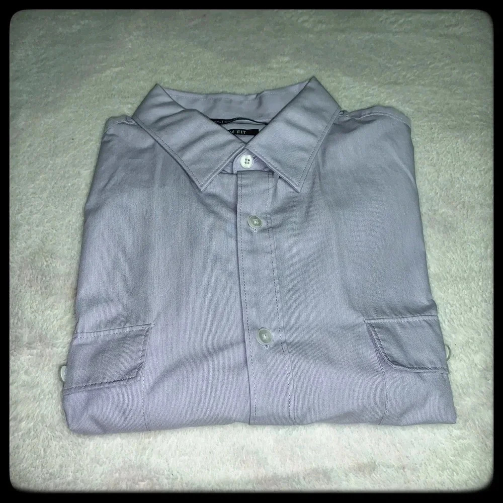 Axist XL light lavender short sleeve shirt button down
